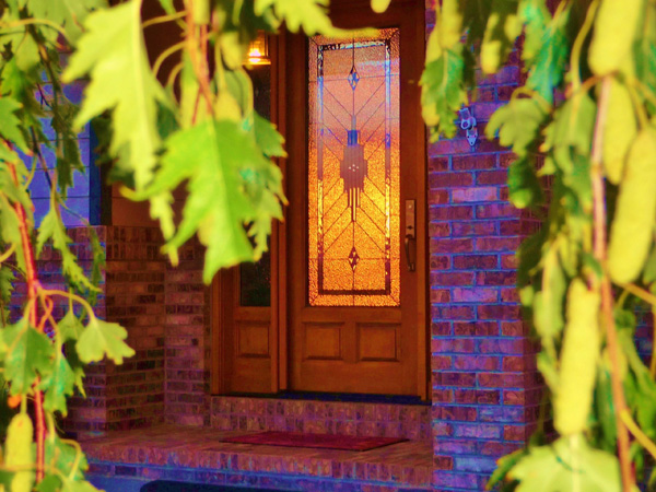 Entryway Stained Glass Doors Denver