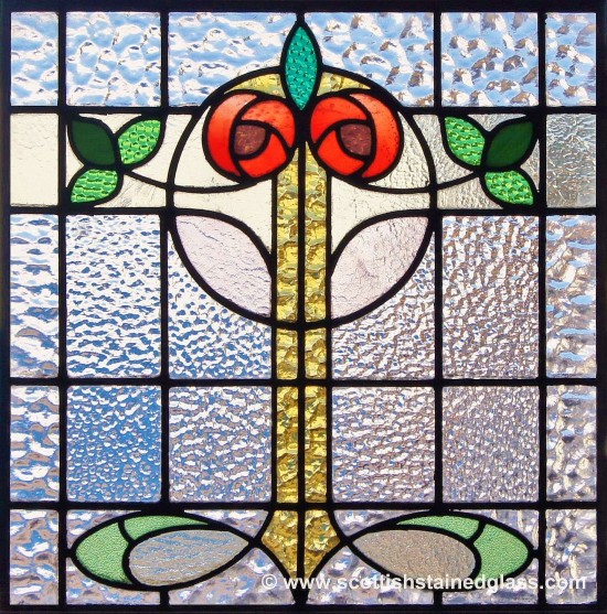 antique floral stained glass denver