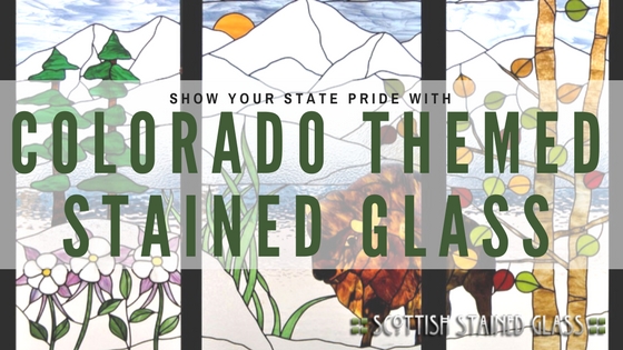 colorado themed stained glass
